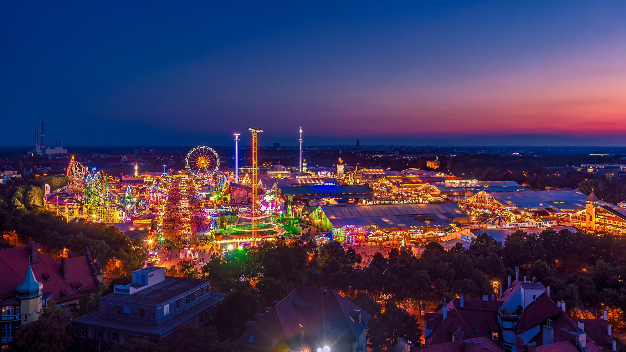 Lichter auf der Münchner Wiesn.